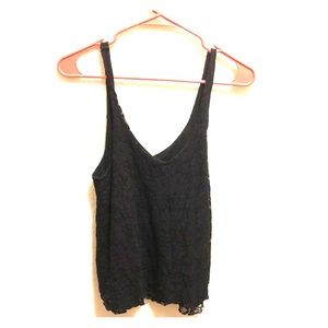 Navy blue lace tank top